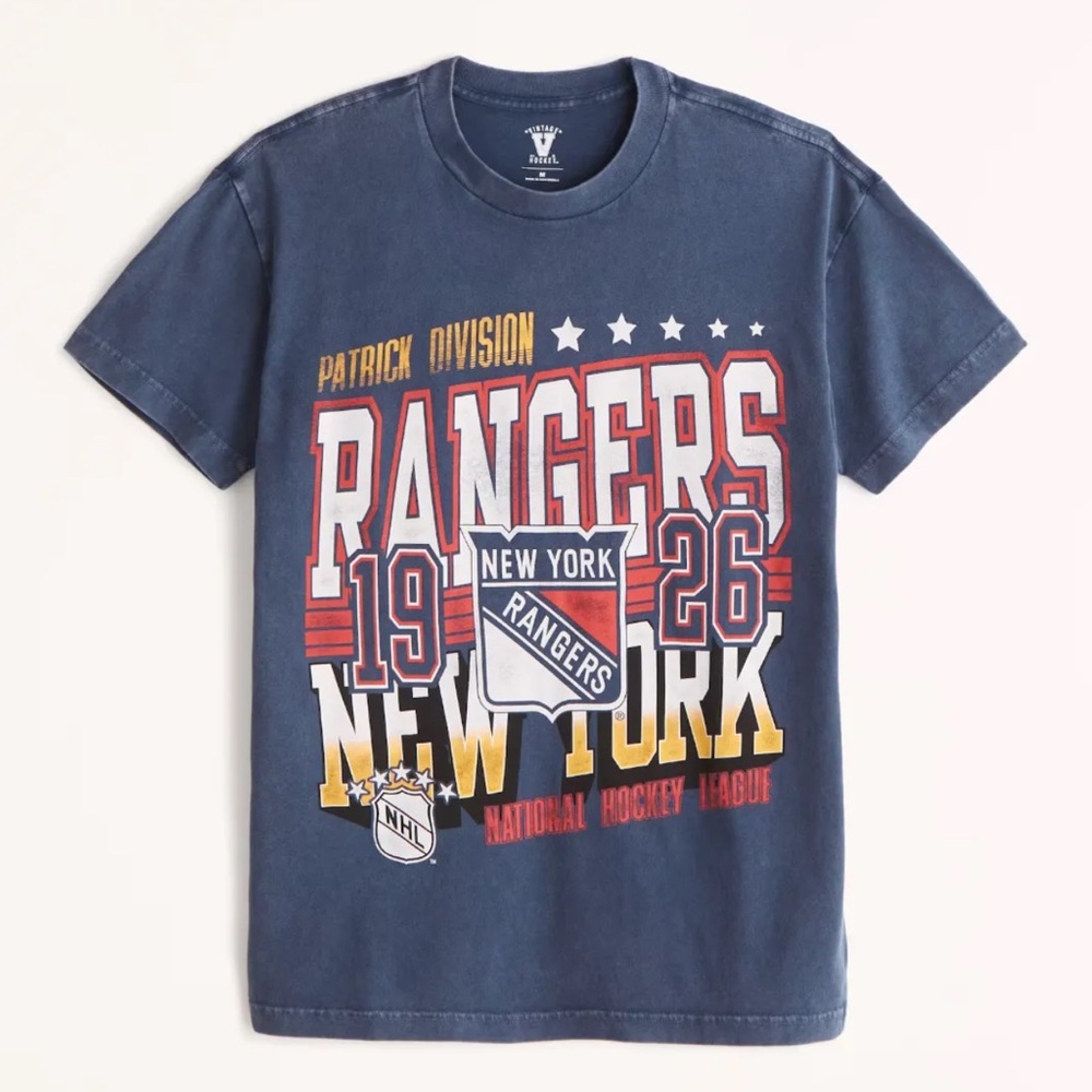 Vintage New York Rangers Oversized Graphic Tee